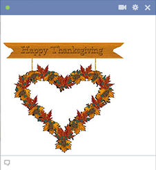 Thanksgiving heart icon