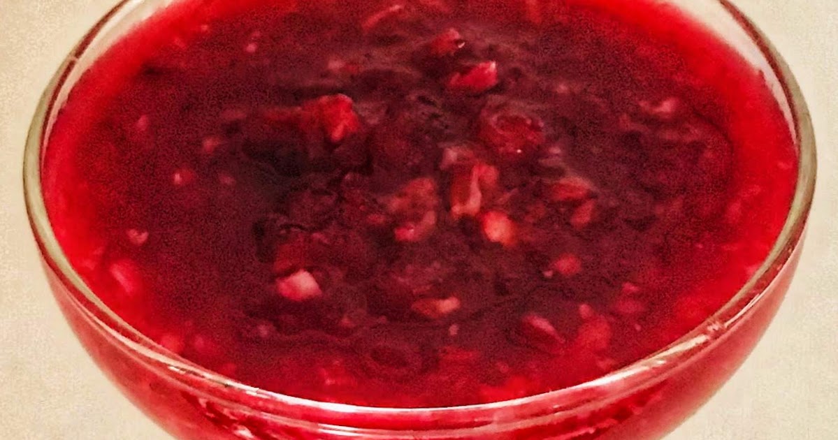 Cranberry Sauce Vodka Slush
