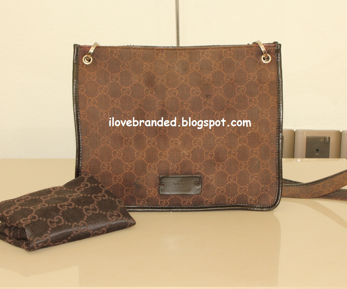 I Love Branded: Gucci Canvas Crossbody Bag ( SOLD )