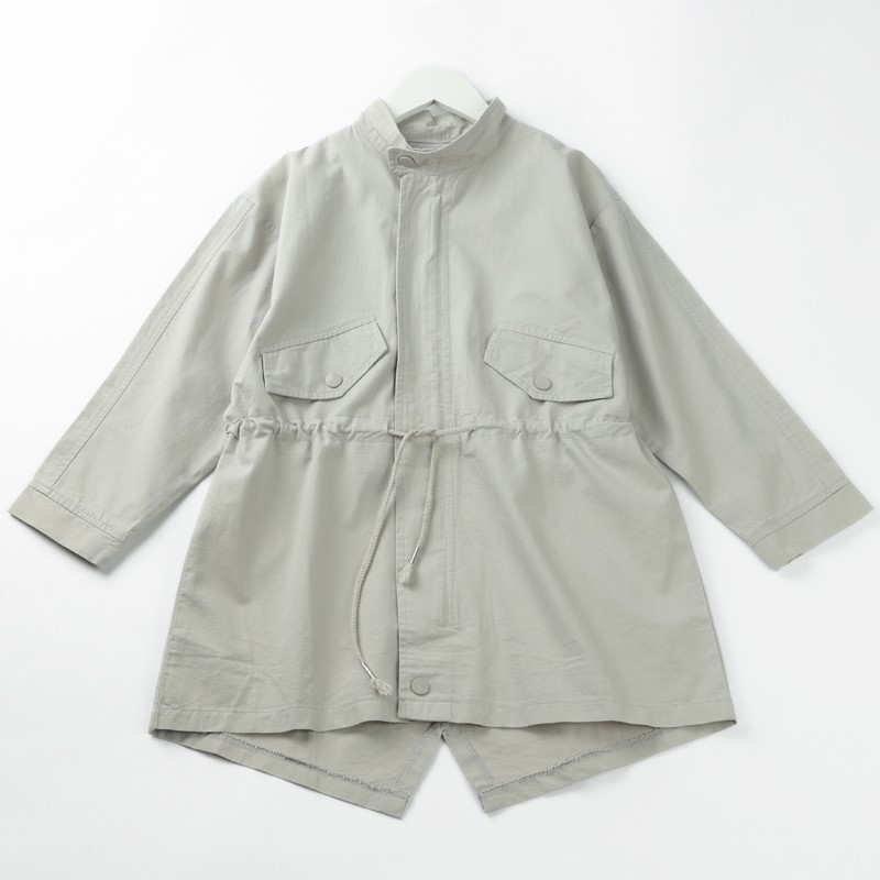 Áo Khoác Bé Gái Khaki Tay Dài Đính Donald - BCOBI 157213 13 6 105