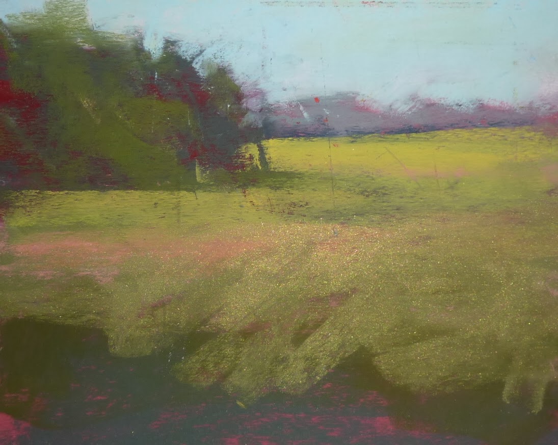 Painting My World Mini Pastel Demo Adding Water to a Boring Painting