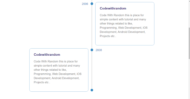 How To Create Timeline Using HTML and CSS