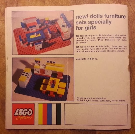 Original Girl Lego 1970's Kitchen Dining Room Table Cupboards