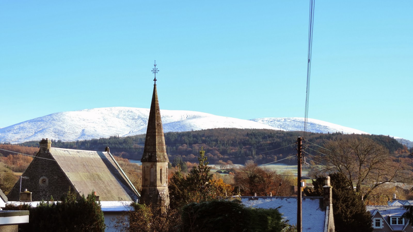 The Glebe Blog First snow over Newton Stewart November 2013