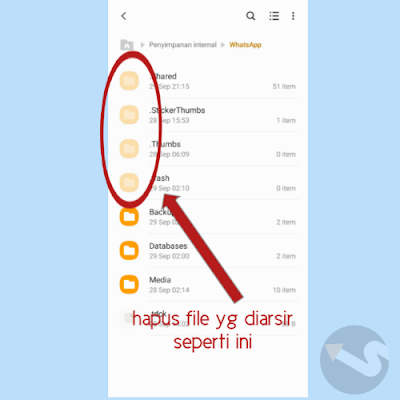 Cara menghapus file lainnya di hp samsung