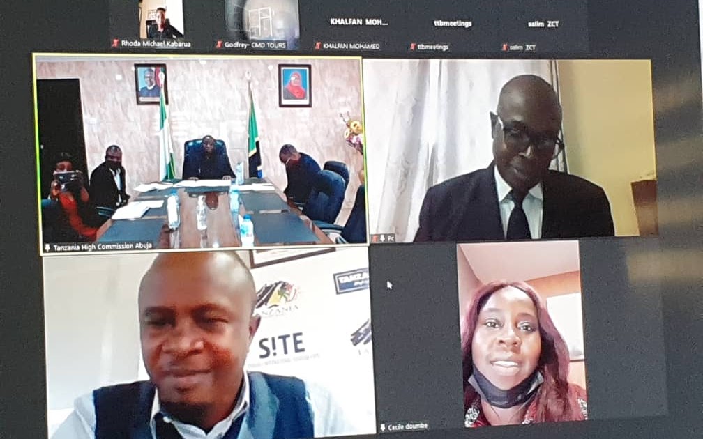 Zoom Meeting facilitated by Tanzania High Commission, Abuja, between