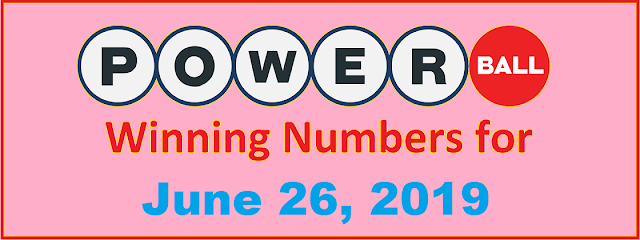 PowerBall Winning Numbers for Wednesday, June 26, 2019 