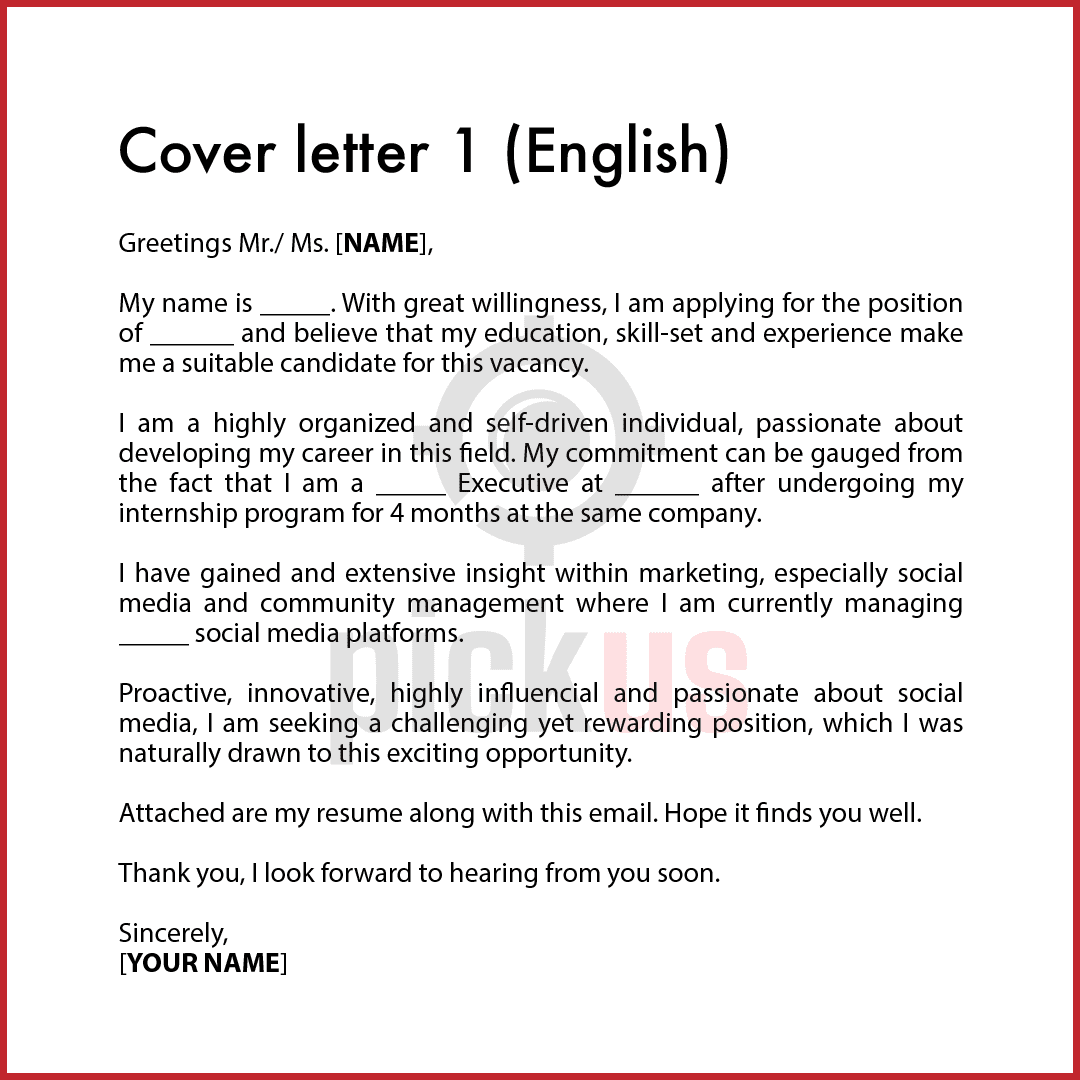 Cover Letter Mohon Kerja / Contoh Cover Letter Terbaik Mohon Kerja