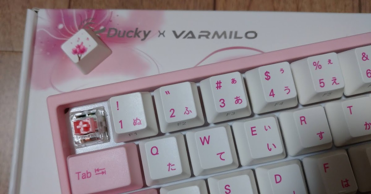 VARMILO】憧れの、桜軸仕様の桜キーボードを手に入れたぞ！