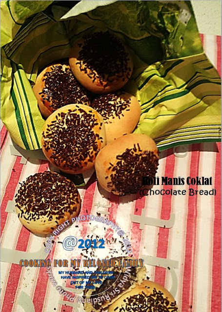 Widya Sri Rusdianti's Kitchen: ROTI MANIS COKLAT (CHOCOLATE BREAD)