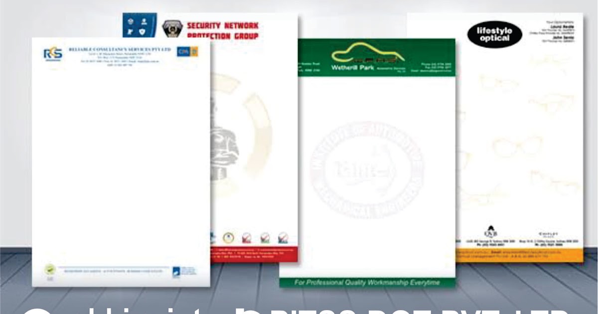 What is the purpose of a letterhead?