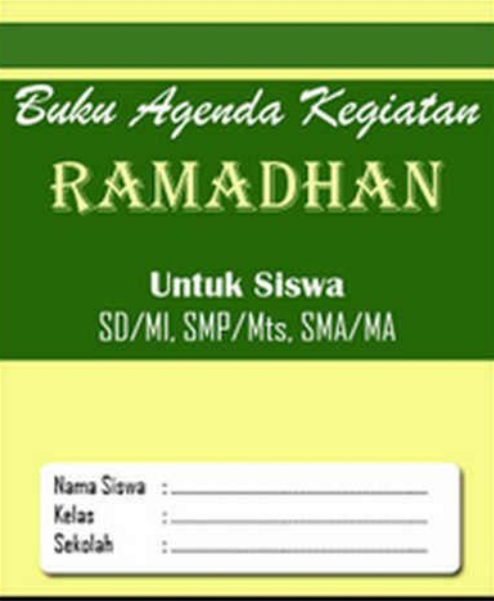 Download Buku Kegiatan Siswa Bulan Ramadhan Sd Smp Sma Terbaru Maxtrimus