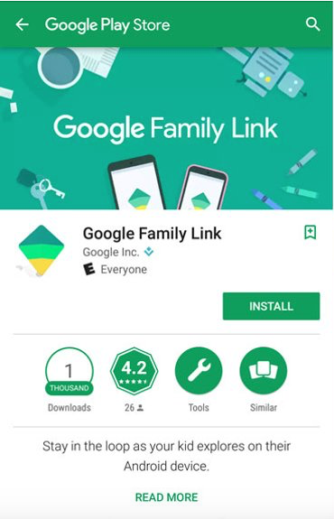 Установить family link на андроид