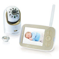 Infant Optics DXR-8 Video Baby Monitor with Interchangeable Optical Lens, remotely control the camera's operations with the 3.5" LCD color display screen control unit, clear images, sound, infrared night vision, talk back function & more