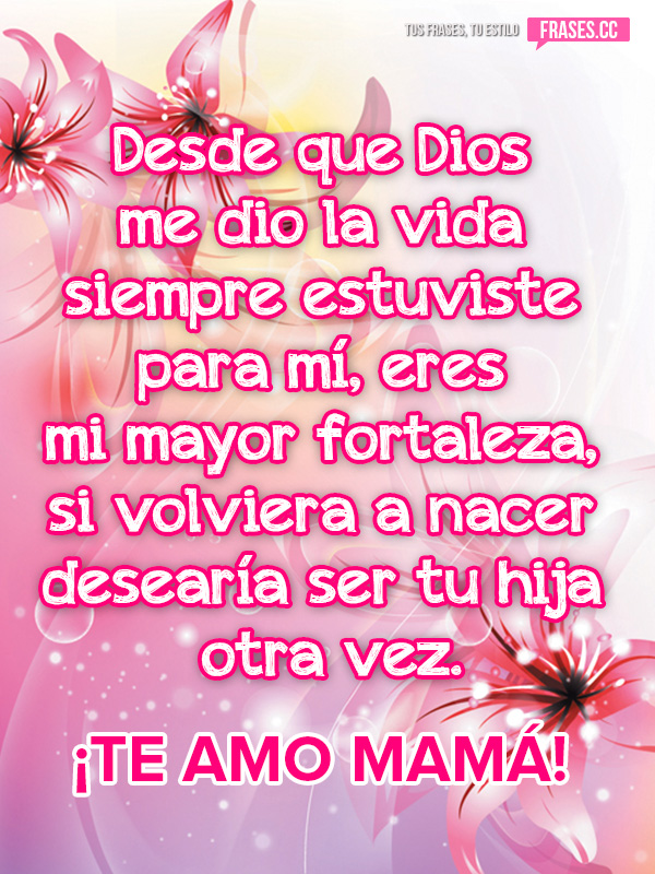 Frases.cc Frase bonita de una hija para su madre