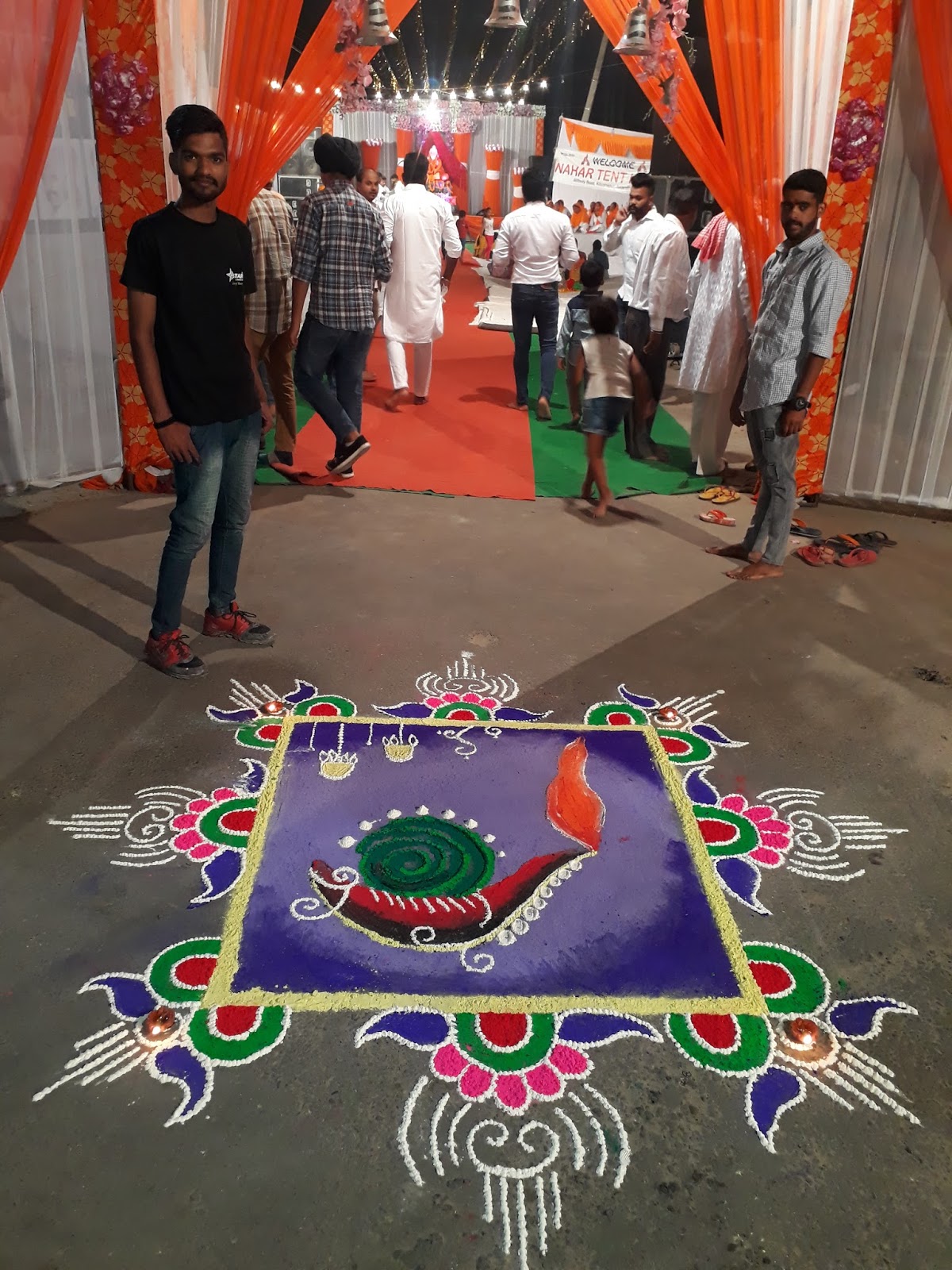 My Wall painting and Rangoli