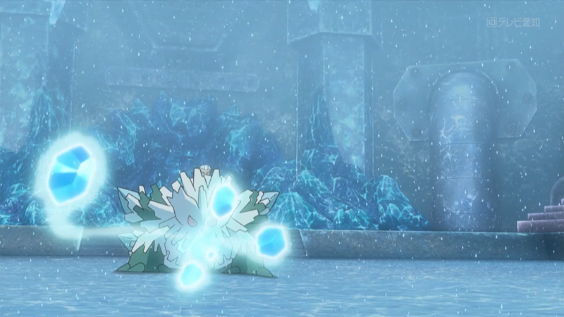 Mundo Pokémon - 460- Mega Abomasnow. Tipo: planta/gelo. Evolução: Estágio  Final. Histórico: Os rebentos nas costas de Abomasnow crescem e  transformam-se em grandes blocos de gelo. A pelugem por todo o seu