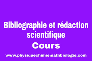 Cours de Bibliographie et Rédaction Scientifique PDF