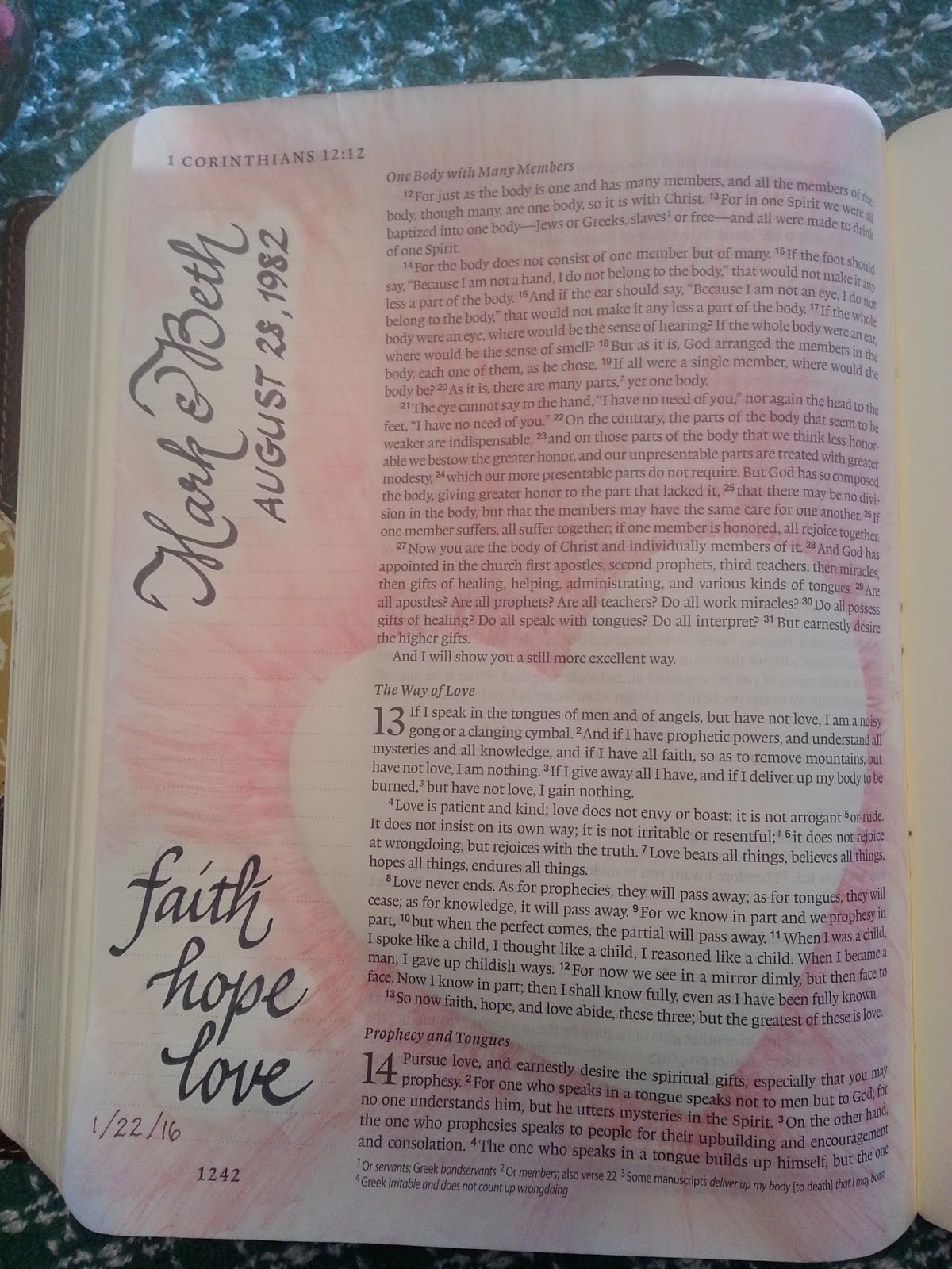 1 corinthians bible journaling