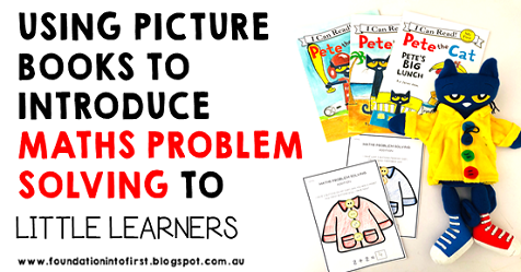 Using picture books to introduce maths problem solving to little learners. Free teaching download available for subscribers.