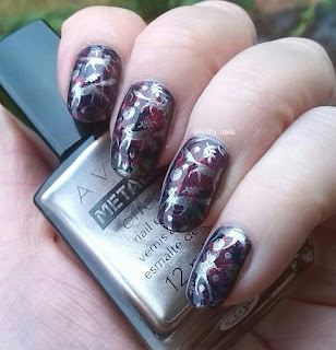 Messy Mansion MM34 and Avon Frosted Peach