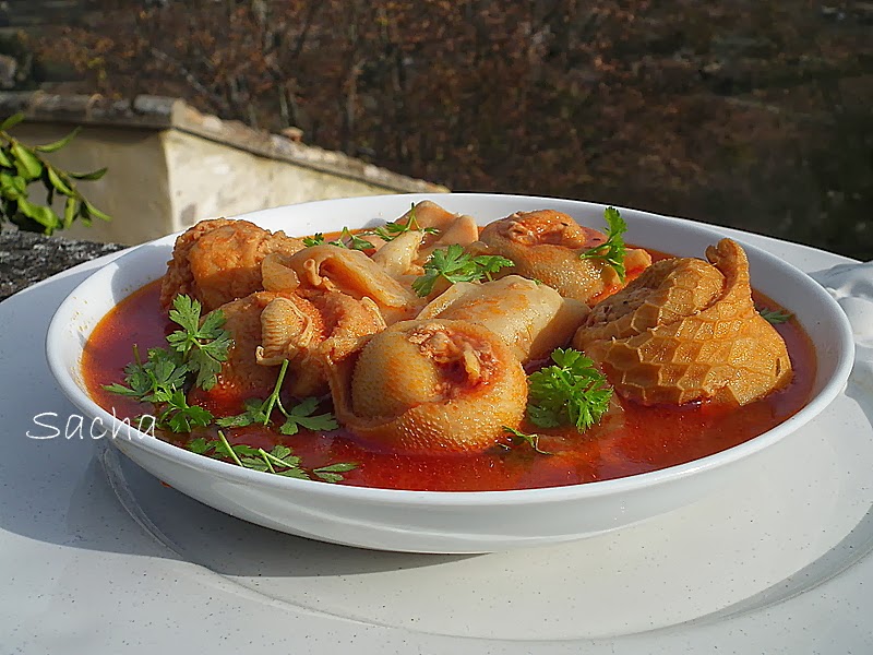 Le journal gourmand de Sacha ( blog principal recettes culinaires ) Pieds et paquets