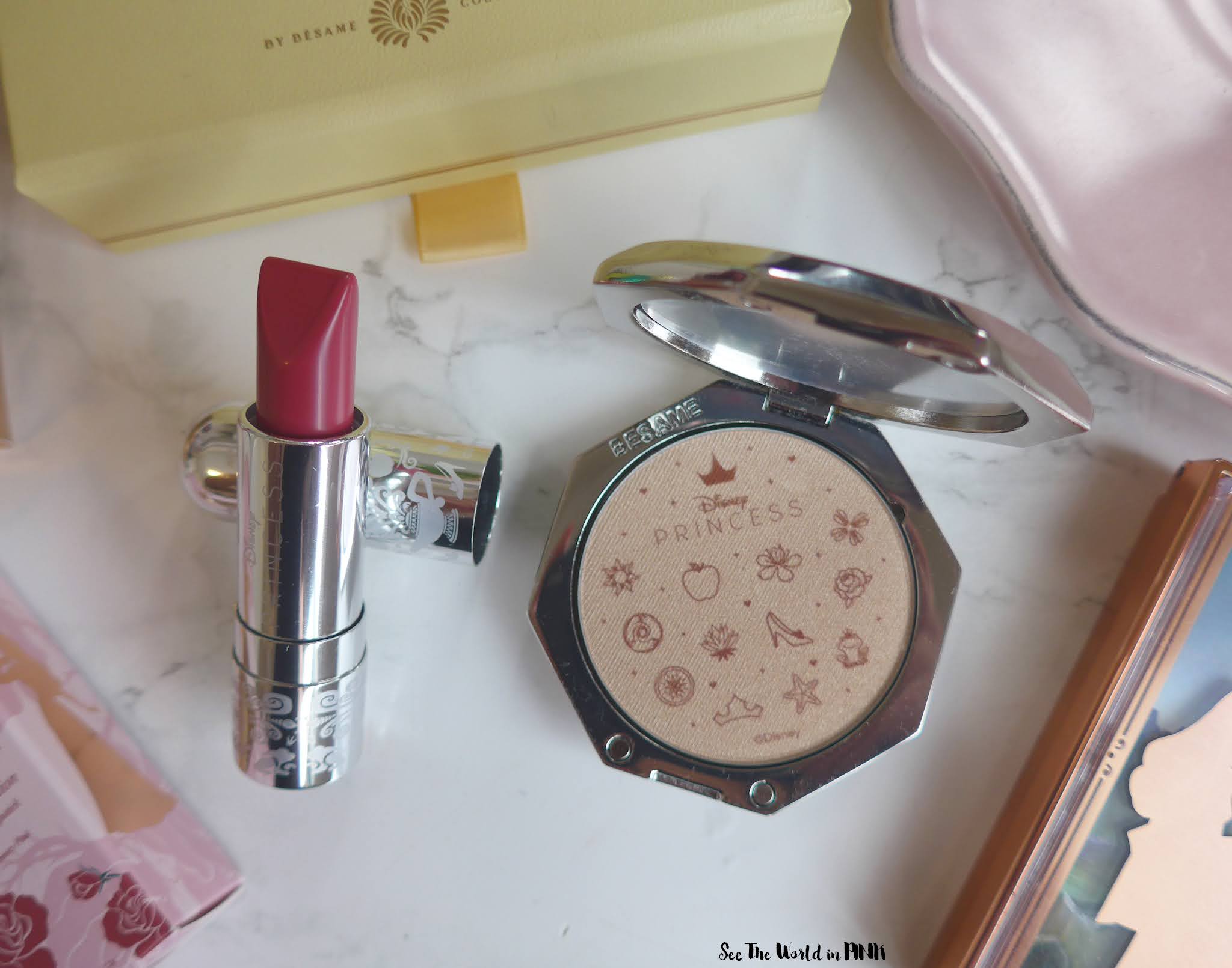 Besame Cosmetics - Aurora Disney Princess Signature Compact & Lipstick