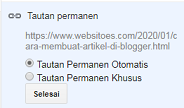 10. Tautan Permanen - 40 Post Editor Blogger 10. Tautan Permanen - 40 Post Editor Blogger