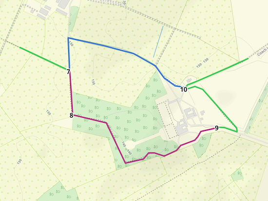The permissive route - the Manor Way - in purple Created on Map Hub by Hertfordshire Walker Elements © Thunderforest © OpenStreetMap contributors