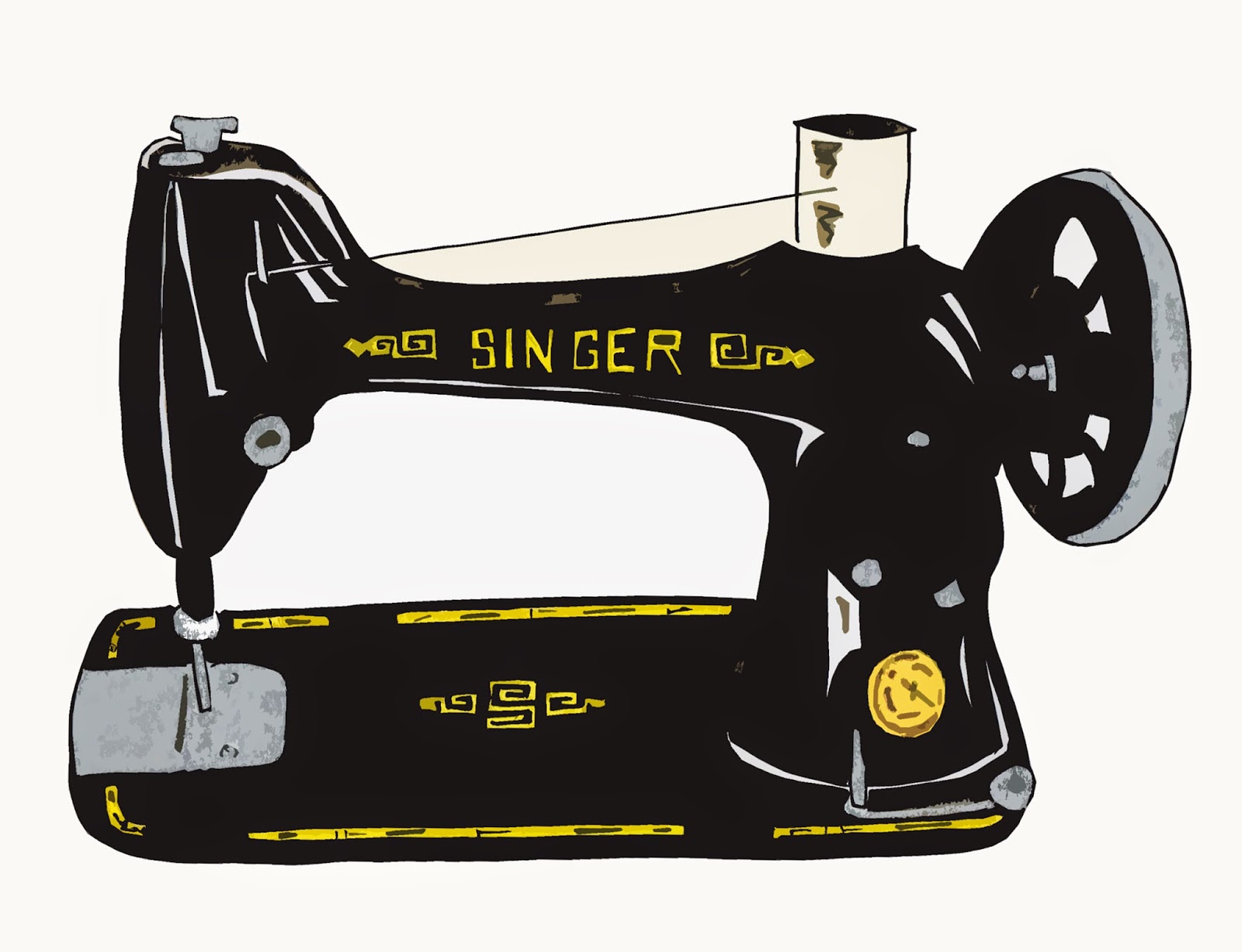 clipart vintage sewing machine - photo #34