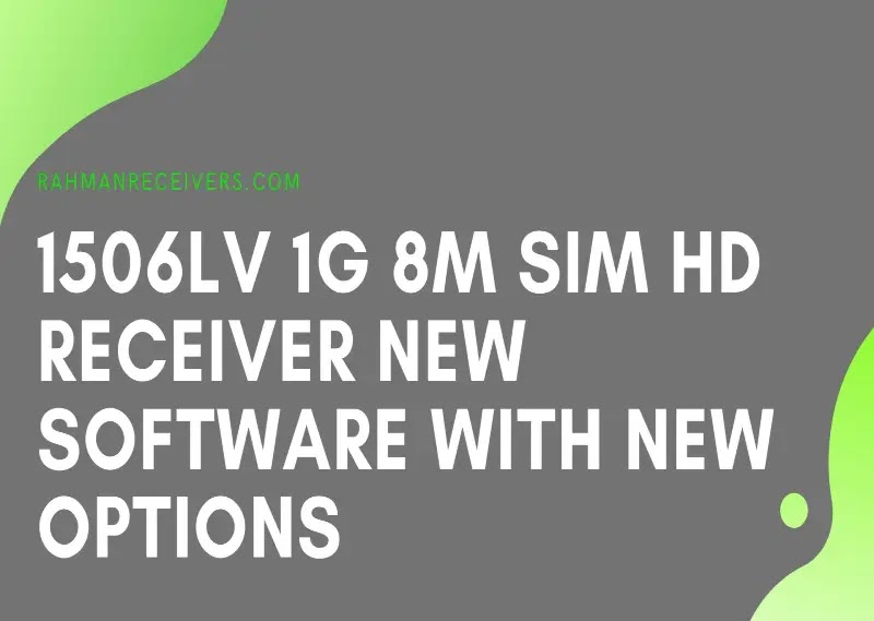 1506LV 1G 8M SIM HD RECEIVER NEW SOFTWARE WITH YOUTUBE OK, IMEI CHANGING OPTION, ECAST, DOBLY SOUND OK 29 JUNE 2020 1506LV 1G 8M SIM HD RECEIVER NEW SOFTWARE WITH YOUTUBE OK, IMEI CHANGING OPTION, ECAST, DOBLY SOUND OK 29 JUNE 2020