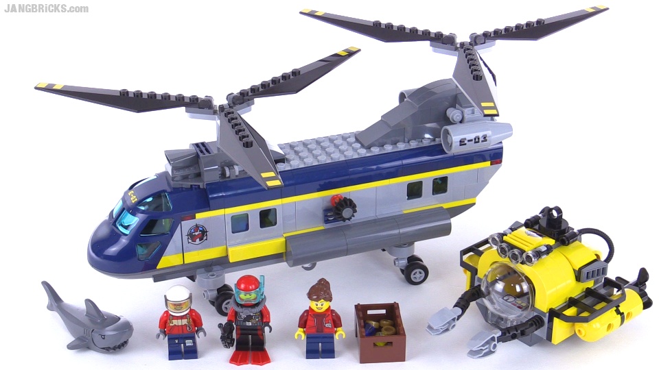 Palads betaling Forøge JANGBRiCKS LEGO reviews & MOCs: LEGO City Deep Sea Helicopter build &  review videos