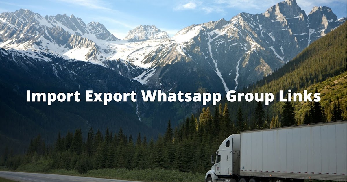 Import Export Whatsapp Group Link - Whatsapp Group Join Link