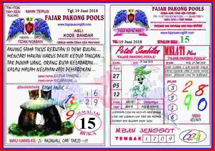 Hasil Pengeluaran Fajar Pakong Pools Kode Syair Fajar