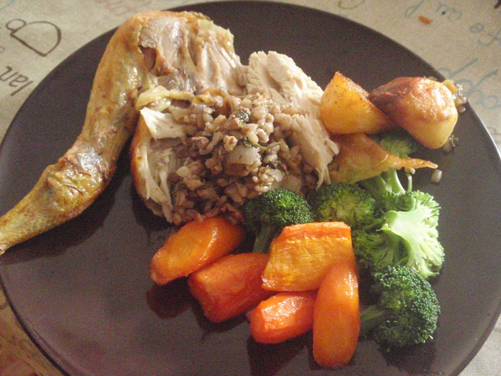 New Food Mondays Hugh's Roast Chicken with Pearl Barley