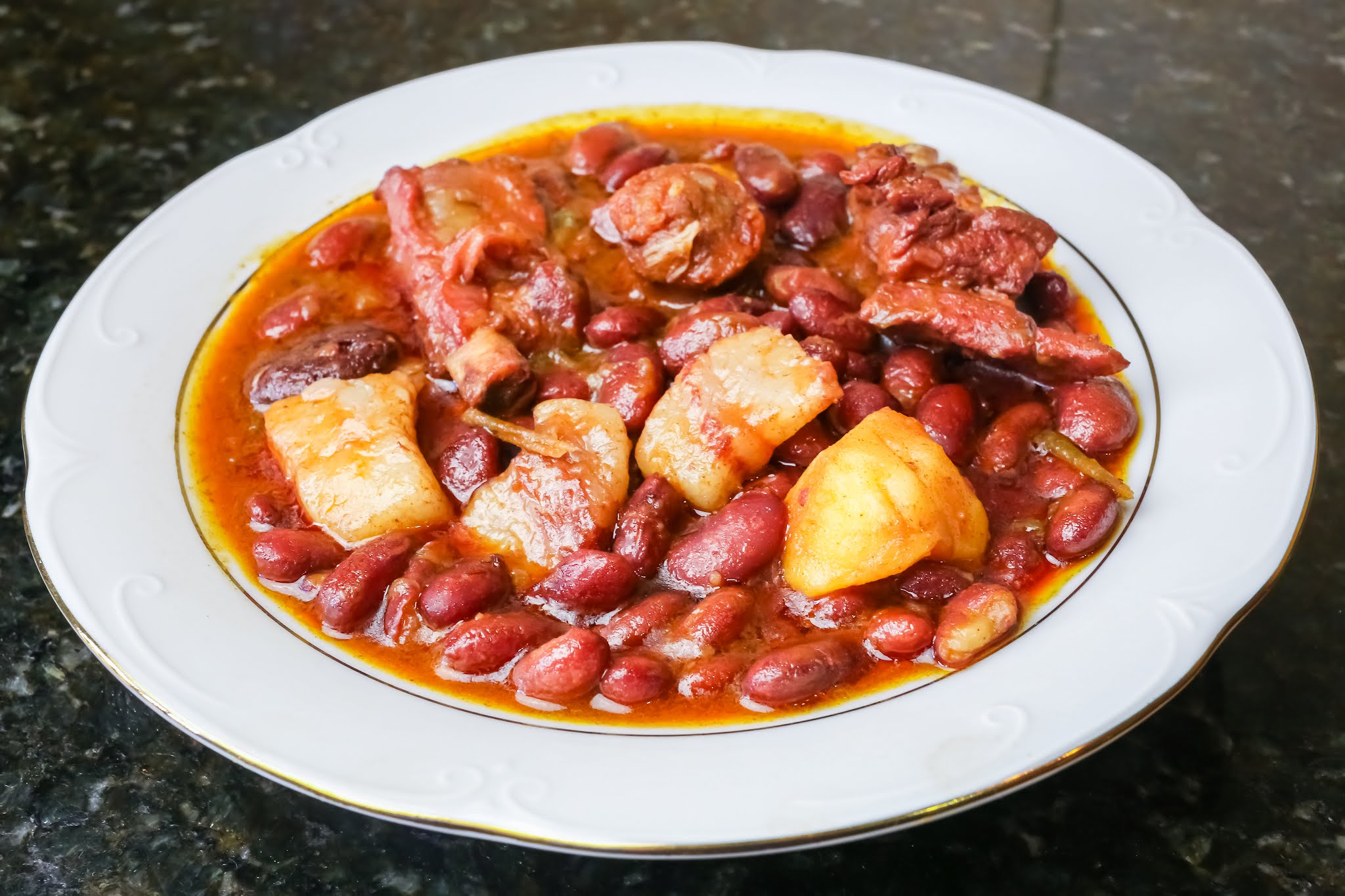 Cocina andaluza: Potaje de alubias rojas