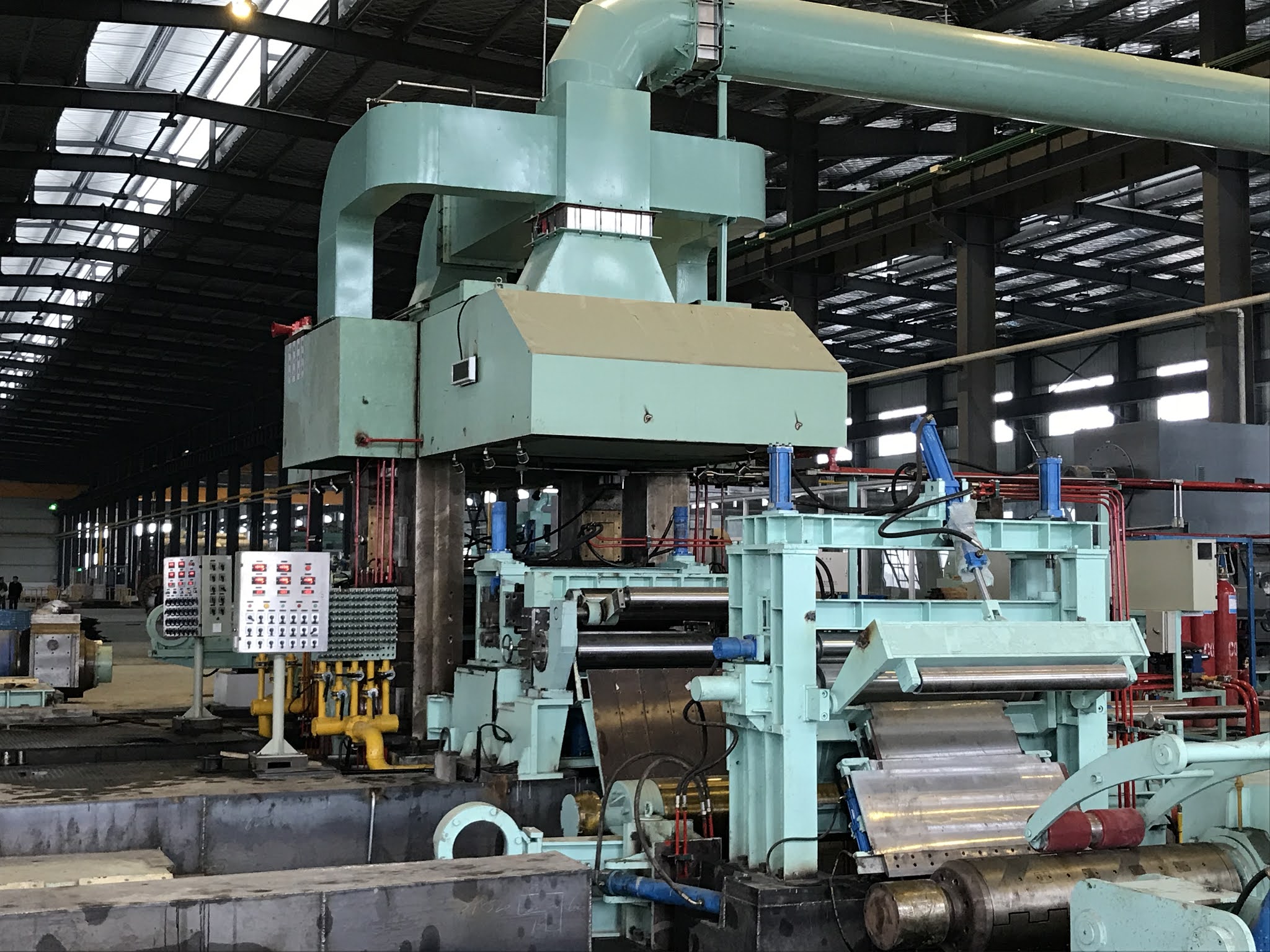 Steel Rolling Mill Machine Used 4 Hi Rolling Mill (393 mm width 4.0 mm
