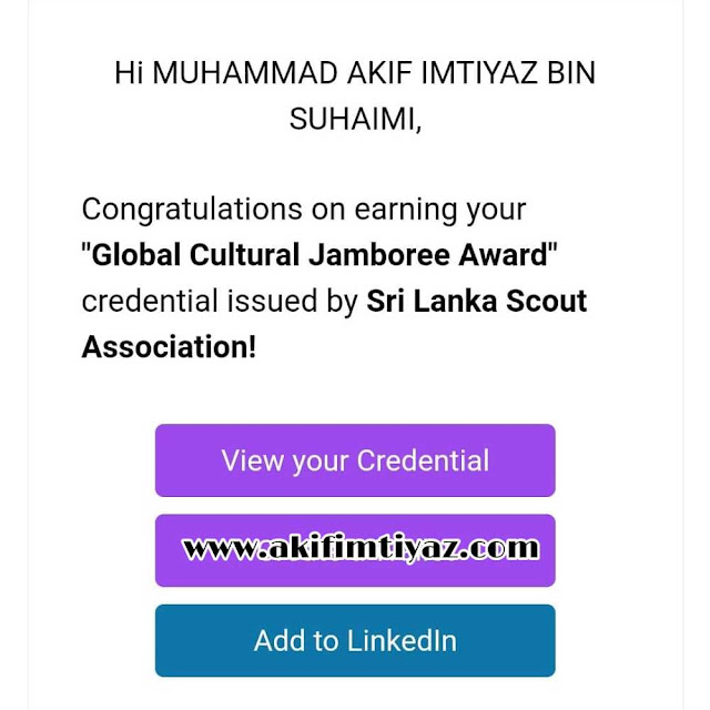 Global Cultural Jamboree  Sri Lanka Scout Association, Sijil online pengakap, sijil online 2021, jamboree pengakap, sijil peringkat antarabangsa
