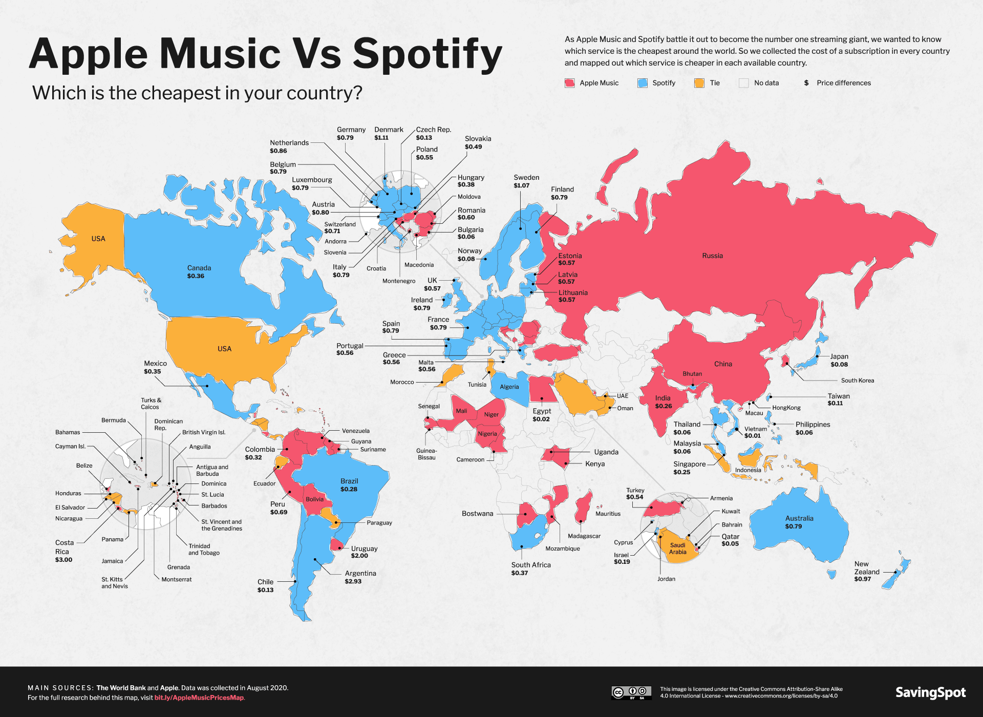 How Affordable is Apple Music in Different Countries Around the World