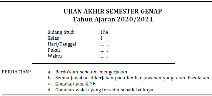 Soal Ulangan Ipa Kelas 1 Sd Semester Genap Kunci Jawaban Tim Edukasi