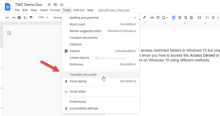 Cómo traducir documentos de Google Docs a cualquier idioma