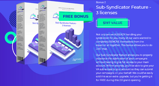 Sub-Syndicator Feature - 3 licenses