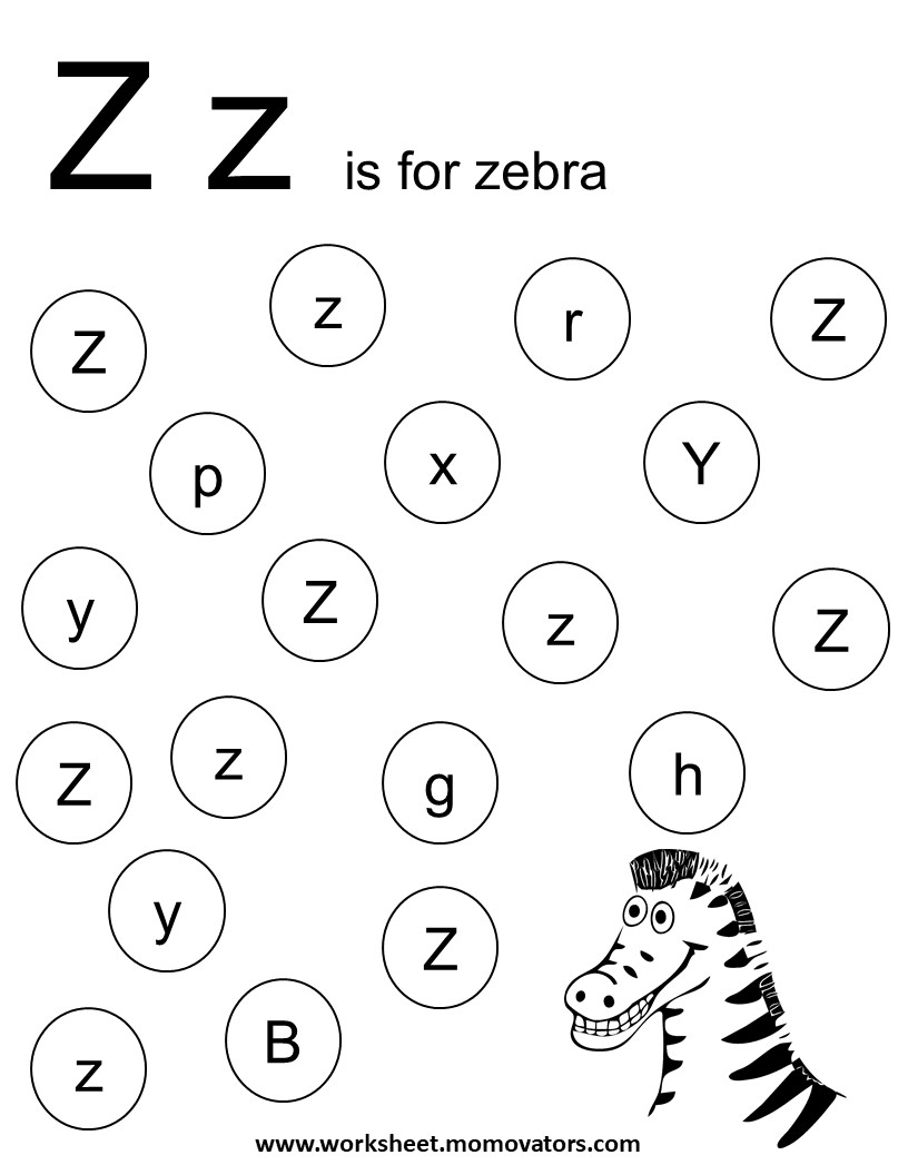 Letter hunt worksheets - Worksheets PDF