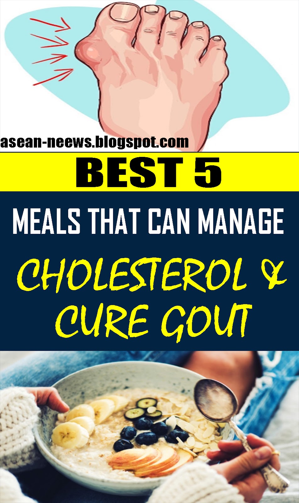 Best 5 Meals That Can Manage Cholesterol And Cure Gout