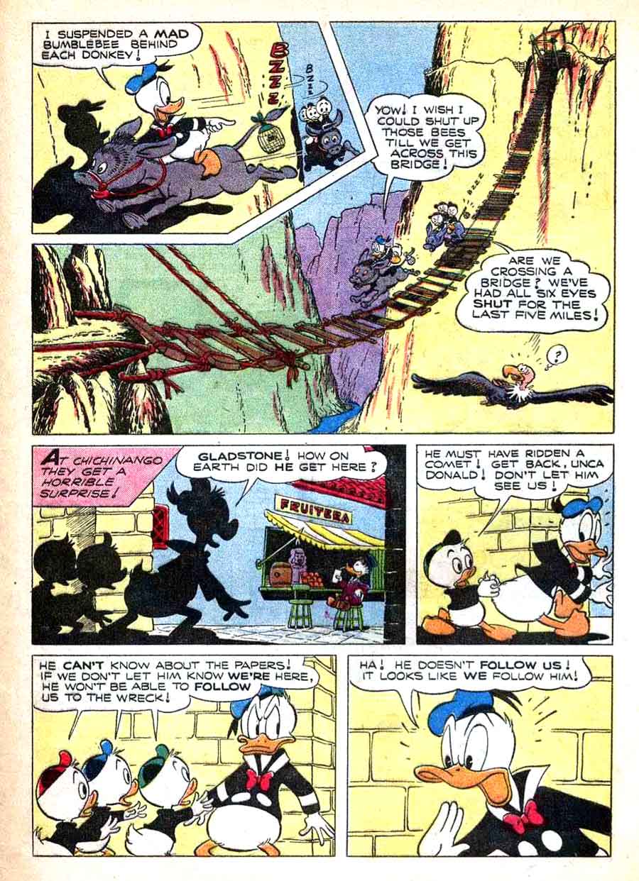 Cark Barks golden age 1950s disney dell comic book page art - Donald Duck #46