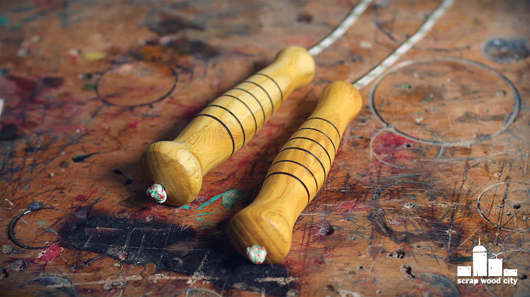 scrap wood city How to make a DIY jump rope woodturner's maintenance