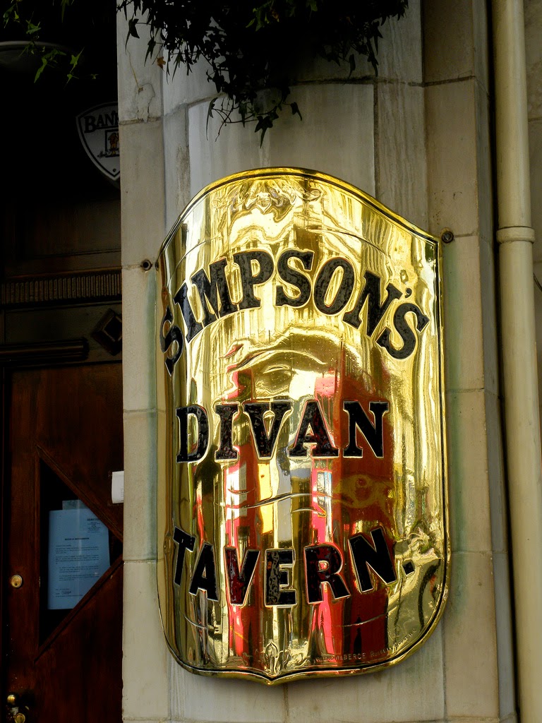 Simpson's-in-the-Strand sign