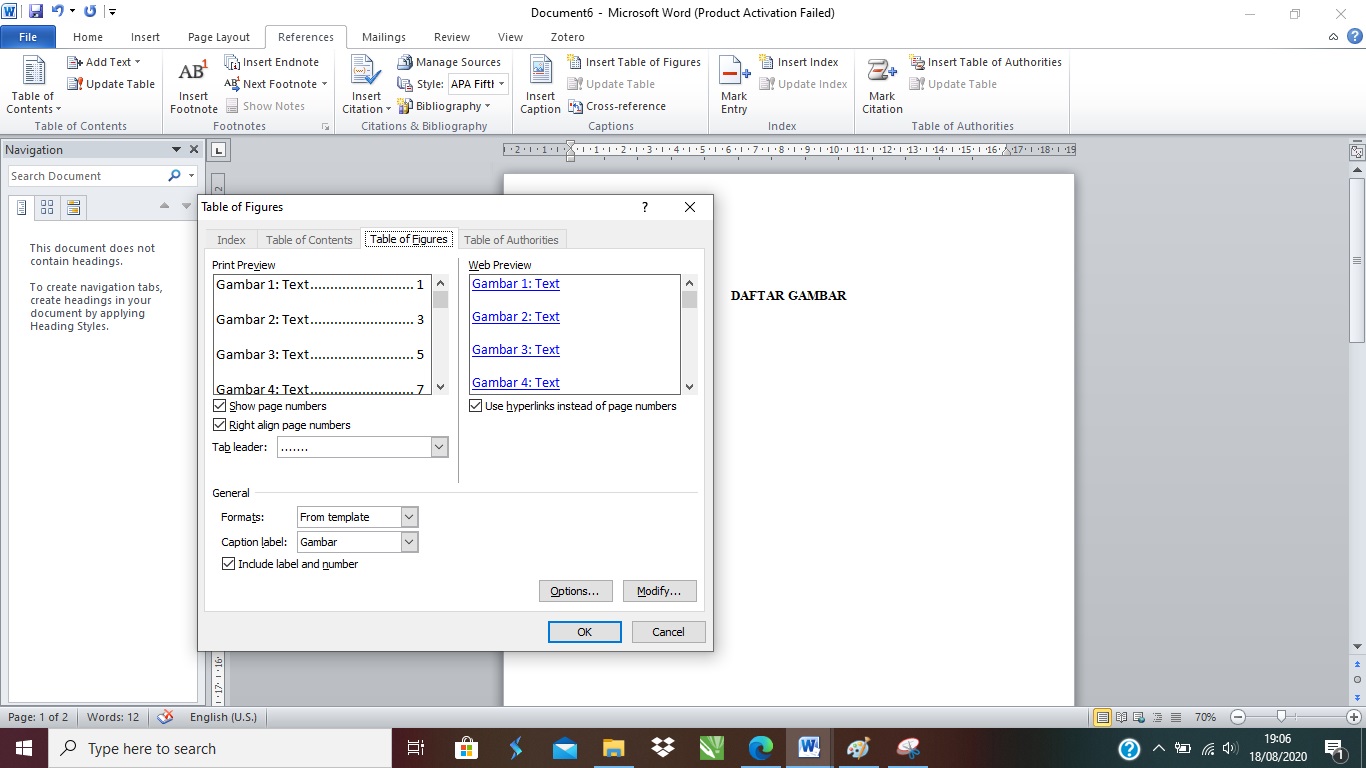 Cara Membuat Daftar Gambar Mudah di Microsoft Word