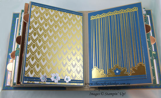 #stampindreams, #minialbum, mini album, Eastern Palace, Eastern Medallions, 3D project, #thecraftythiner, Stampin Up Demonstrator, Stephanie Fischer, Sydney NSW