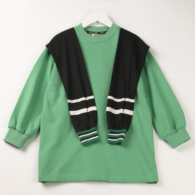 Áo Thun Bé Gái Cotton Tay Dài Phối Áo Ngoài - HEYLADS 157682 7 8 527